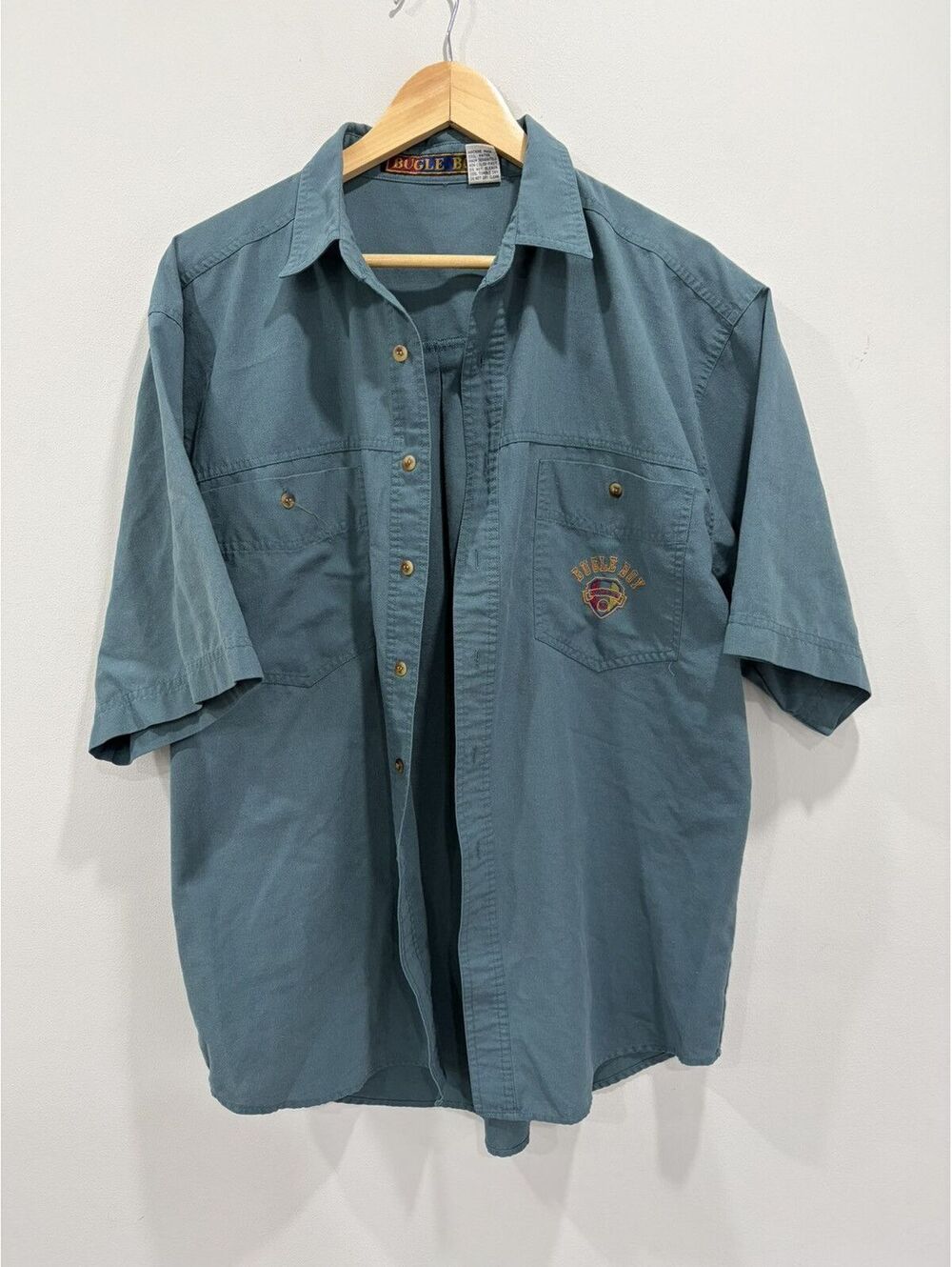 Vintage Bugle Boy Button Up Shirt green